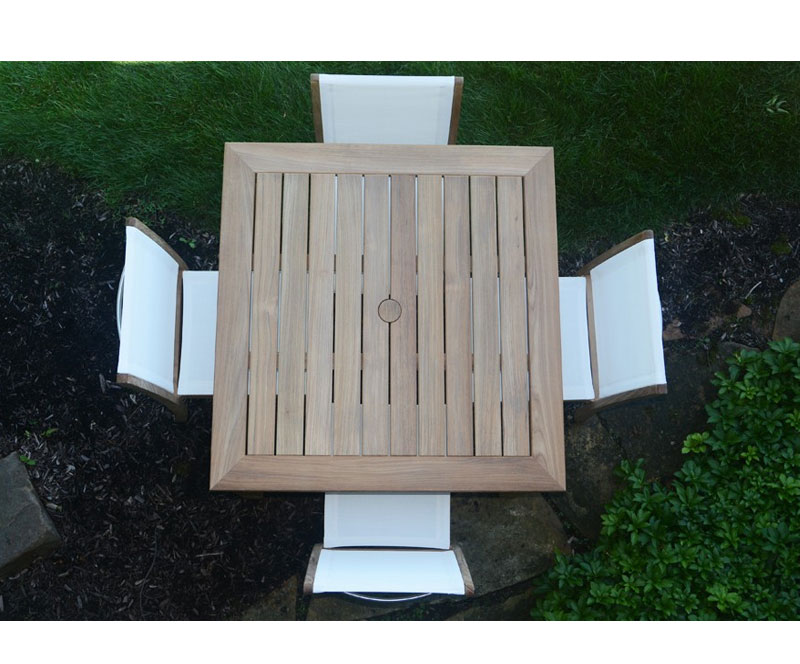 Riviera 5PC Teak Dining by Three Birds Casual - Image 2